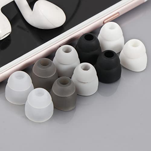 Double Flange Silicone Earbuds,Sound Isolation Design, Soft and Flexible Earphone Pads Replacement - color: T