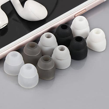 Double Flange Silicone Earbuds,Sound Isolation Design, Soft and Flexible Earphone Pads Replacement - color: T