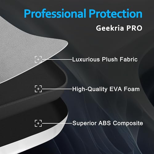 Geekria PRO Rugged Headphones Case Compatible with B&O Beoplay H95, H9 3rd Gen, H9i, H8, H7, Hard Shell, Durable, Multi-Layer Protection Travel Carrying Bag (Seashell, White) - color: White