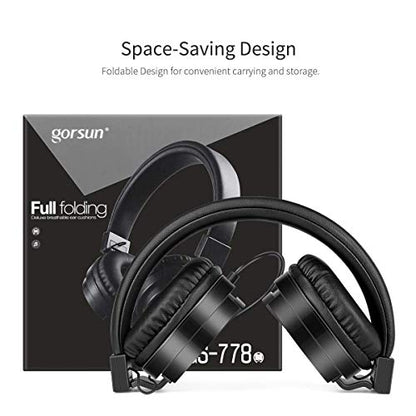 Kids Headphones, Lightweight Stereo Wired Toddler Headphones，Adjustable Headband Children's Headset for Smartphones Computer Pad Earphones(Black) - color: Black