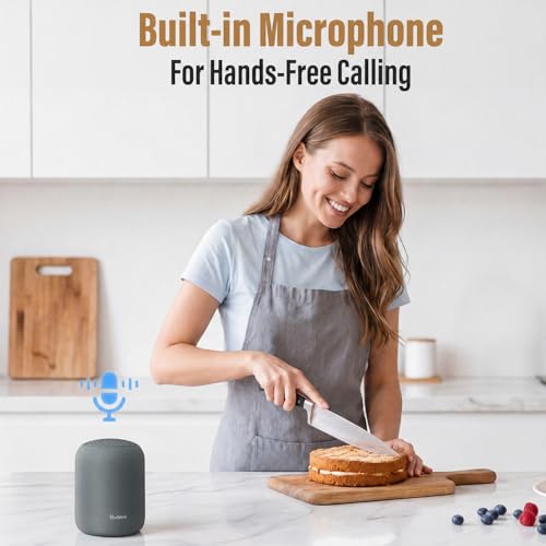 Bobtot Portable Bluetooth Speakers, 24H Playtime, TWS Pairing, Darkgray