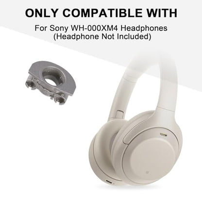 Hinge Swivels + U Shaped Metal Hinge Lock for Sony WH-1000XM4(Silver,Right) | Durable WH-1000XM4 Replacement Parts Accessories Hinge Spins,As Same As OEM Repair Kit Set - color: Silver-Right