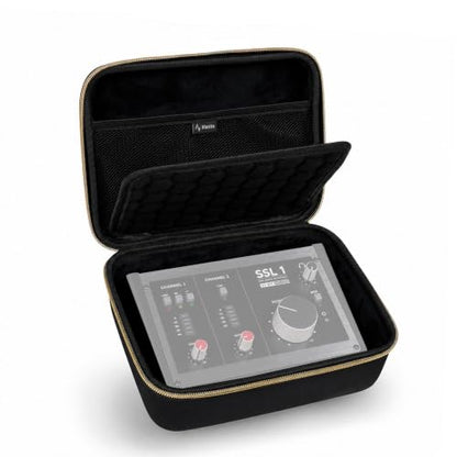 Musiin Audio Interface Compatible with SSL1,UA Volt 276(Gold Tone Edition) | Custom Shape Fit Refined Gold Style Soft Cushioning Material Organized Layout Ready For Travel
