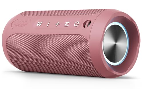 EDUPLINK Bluetooth Speaker IPX7 Waterproof Wireless, Pink - color: Pink Waterproof Speaker