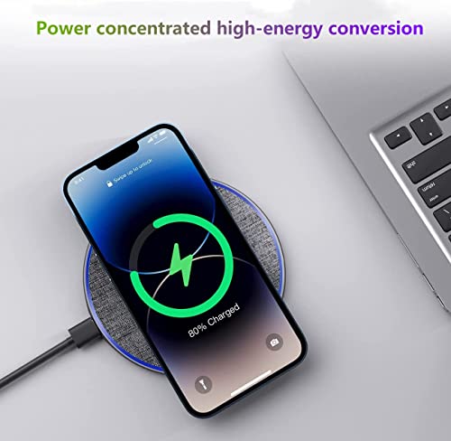 20W Fast Wireless Charger Pad,USB-C Wireless Phone Charging Station | Metal Frame Design,[20W SUPER Fast Charging] Wide Compatible with iPhone 17-11/Airpods,Samsung Galaxy/Buds,LG/Pixel -Gray - color: Gray