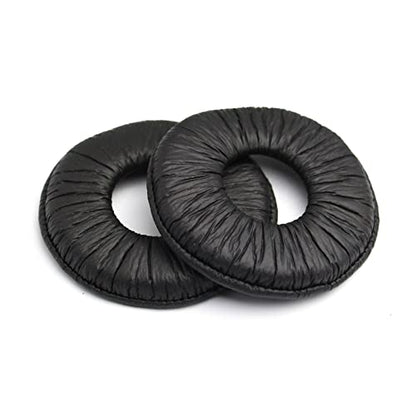 MDR-ZX100 Earpads Replacement Protein Wrinkle PU 70mm Ear Pads Cushions Cover Repair Parts Compatible with Sony MDR-ZX310 ZX330BT MDR-ZX110 ZX330 ZX300 ZX600 V150 V300 Headphones (Black) - color: Black