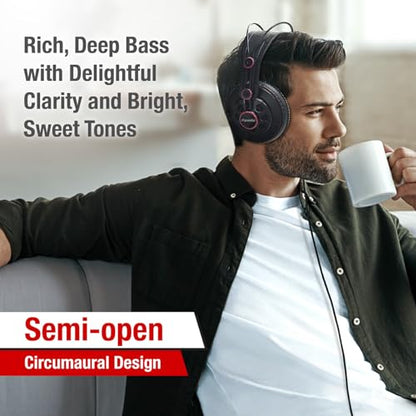 Superlux HD681 Wired Semi-Open Studio Monitor Headphones, 50mm Drivers, 32Ω - size: HD681