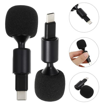 SUPVOX USB-C Condenser Microphone for Phone & PC, Plug & Play Mini Microphone with Noise Reduction Sponge Cover, for Live Streaming, Gaming, Recording, Podcast, Online Meetings
