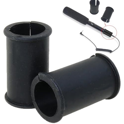 Heyous 4PCS Black Microphone Shock Absorbing Rubber Gasket Stand Ring Suitable for Camera and Camcorders