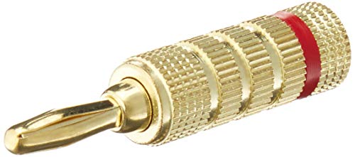 Monoprice 121821 24k Gold Plated Speaker Banana Plugs, Closed Screw Type (12 Pairs) - size: 12 Pairs