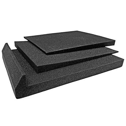 AxcessAbles Studio Speaker Isolation Pads for 6.5, 7, 8 Inch Studio Monitors | High Density Acoustic Foam Riser Prevents Vibrations Fits Most Stands | Isolation for Subwoofer, Large Speaker - 2 Pack - size: 6" to 8" Speakers