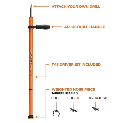 CAMO ClipDRIVE Deck Clip Fastening Tool | (0345065), Stand Up Drill Attachment for CAMO Deck Clips Installation, Attaches to Standards 3/8" Drills - style: ClipDRIVE Tool