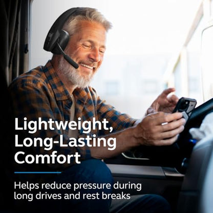 BlueParrott Pro B350 Bluetooth Headset | 98% noise cancellation headset for professional drivers; premium comfort, 40 hr talk time