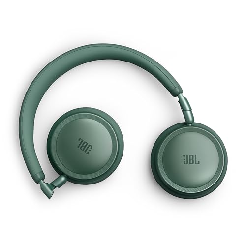 JBL Live 680NC - Noise Cancelling Headphones - Green | JBL Signature Sound with Hi-Res Audio wired and wireless, True Adaptive Noise Cancelling 20, real time calibration - color: Green