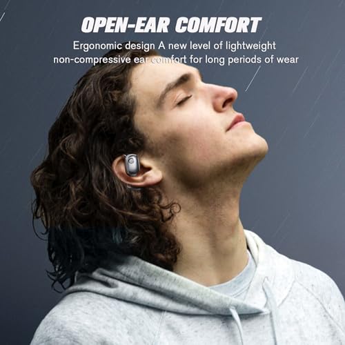 Outer Out of Over Ear Open Earbuds Wireless Bluetooth Outside The Ear for Ows Hanging Earphones 5.4 Bluetooth Outer Out of Open Ear Wireless Headphones AIR Bone Conduction Earbuds Over The Ear Buds - color: Orange