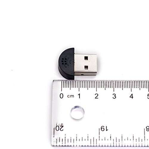 Youmi Mini USB 2.0 Microphone Mic for Laptop/Desktop PCS - Skype/Voice Recognition Software Driver-Free Audio Receiver Adapter for MSN PC Notebook