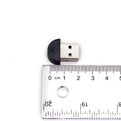Youmi Mini USB 2.0 Microphone Mic for Laptop/Desktop PCS - Skype/Voice Recognition Software Driver-Free Audio Receiver Adapter for MSN PC Notebook