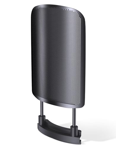 Metal Mesh Pop Filter for Audio-Technica AT2020 Series | Black Metal Mesh Windscreen Cover, Condenser Studio Microphone Shield and Guard for Audio-Technica AT2035/AT2050/AT8458