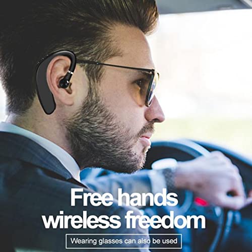 Dilwe Bluetooth Headset for Mobile Phones, Mono Bluetooth Earpiece , 360 Hrs Standby/20 Hrs Talktime, Noise Cancelling Headset Earphone for Office Business