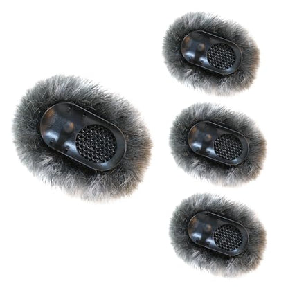 4 Packs Microphone Windscreen Compatible with DJI MIC 2/ OSMO POCKET 3, Microphone Furry Wind Muff (Not for DJI Mic 1) -Grey - color: gray-4 pcs