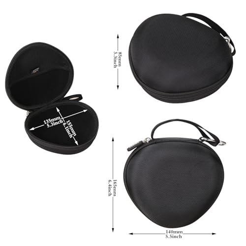 Aproca Kids Headphones Case Compatible with iClever BTH12 / HS19 / BTH26 Kids Bluetooth Headphones, Storage Hard Bag -Black (Case Only) - color: Black