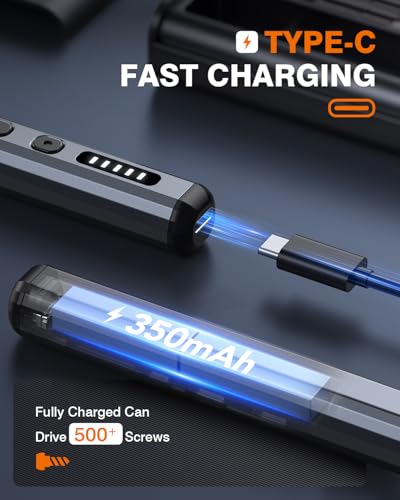 JOREST Mini Electric Screwdriver, Small Cordless Precision Screwdriver set with 38 Magnetic Bits, 5 Torque Settings, Repair Tool for iPhones, Laptop, Drone, Game Console, Camera; Gift for Father - style: 38-in-1 electric