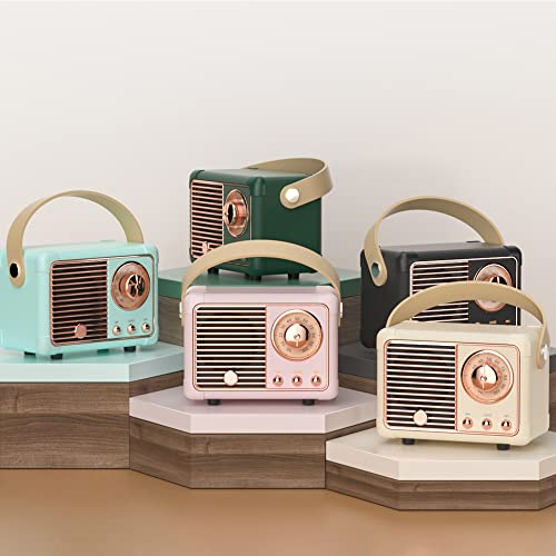 Retro Bluetooth Speaker, Small Speaker Bluetooth Wireless, Blue - color: Sky Blue
