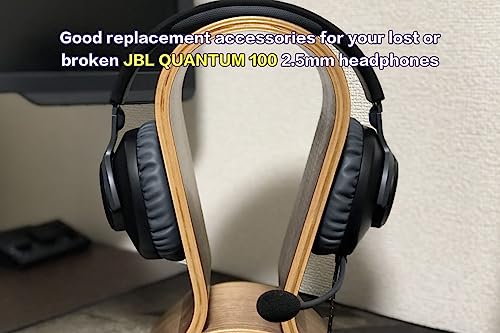 UNCLE LIGHT Replacement Game Mic for JBL Quantum 100 (Q100) Gaming Headset on PC/Xbox/PS/Switch/MAC, 2.5mm Detachable Boom Microphone