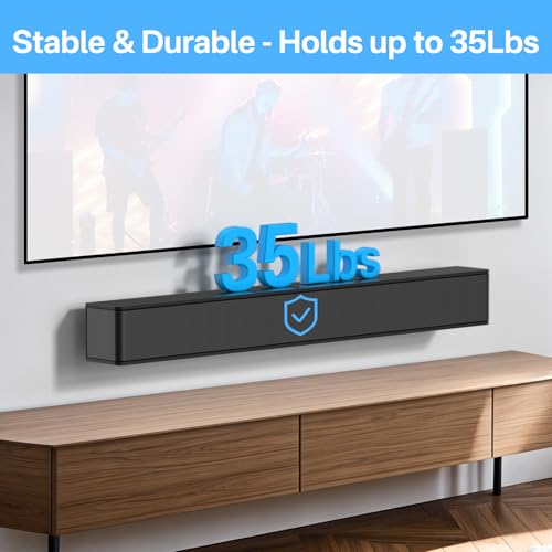tiebutie WB-120 Wall Mount Kit for Bose Solo 5 Soundbar Wall Mount-Sound bar Mount Under TV for Bose CineMate 120 SoundTouch 120 Solo Soundbar Series II with Mounting Hardware Screw and Wall Anchors
