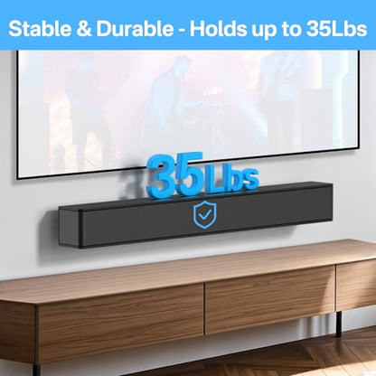 tiebutie WB-120 Wall Mount Kit for Bose Solo 5 Soundbar Wall Mount-Sound bar Mount Under TV for Bose CineMate 120 SoundTouch 120 Solo Soundbar Series II with Mounting Hardware Screw and Wall Anchors