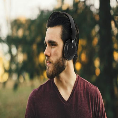 H9 Rotatable Wireless Headphones Over The Ear (Black) | Bluetooth Headsets,1.5m Audio Cable,Built-in Mic, Deep Bass Foldable Hi-res Lightweight, for Home,Travel,iOS,Android,Outdoor - color: Black