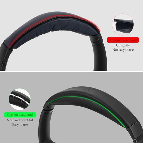 Geekria Protein Leather Headband Pad Compatible with Bose SoundLink AE2, QC25 (Do Not Fit Bose AE2) Headphones, Replacement Band Repair Part (Black) - color: Black