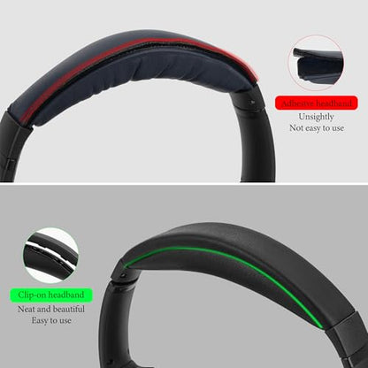 Geekria Protein Leather Headband Pad Compatible with Bose SoundLink AE2, QC25 (Do Not Fit Bose AE2) Headphones, Replacement Band Repair Part (Black) - color: Black