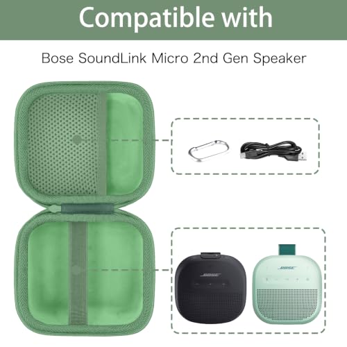 for Bose New SoundLink Micro 2nd Gen Speaker Protective Case, Grass Green - color: Grass Green Case