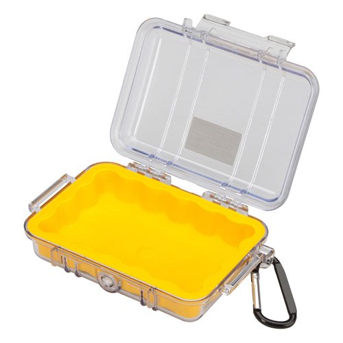 Pelican 1020 Micro Case (Yellow/Clear) - color: Yellow/Clear
