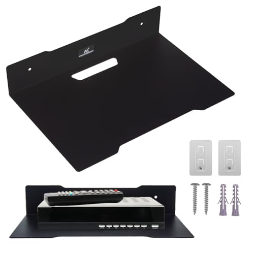 Maclean decoder wall shelf, single, max. 5kg, steel, MC-122