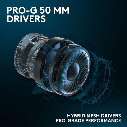 Logitech G PRO X SE Wired Gaming Headset - Black | Blue VO!CE Detachable Boom Mic, DTS 7.1, 50 mm Drivers, USB/3.5mm Aux, USB DAC Included for PC - size: Wired, style: Special Edition