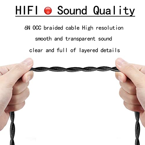 Monitor Headphone Cable,Dual 3.5mm Over-Ear Headphone Wire,High Purity Oxygen Free Copper AUX Cord Compatible with Hifiman HE560 Meze 105 AER MDR Z1R for Musicians Audiophiles 4.4mm - style: 4.4mm Plug