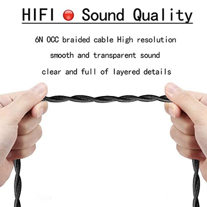 Monitor Headphone Cable,Dual 3.5mm Over-Ear Headphone Wire,High Purity Oxygen Free Copper AUX Cord Compatible with Hifiman HE560 Meze 105 AER MDR Z1R for Musicians Audiophiles 3.5mm - style: 3.5mm Plug