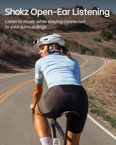 SHOKZ OpenRun Pro 2 Mini Bone Conduction Bluetooth Sport Headphones,Blue | Bundle with Reflective Strip；Open-ear awareness; DualPitch premium sound；Smart Mic; IP55; 12H battery; Running/cycling/hiking - color: Blue, size: Mini