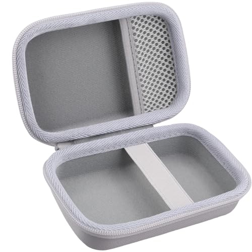 for JBL Go 5/4/3 Ultra Portable Speaker Hard Travel Case, White | Protective Storage Bag with Mesh Pocket & Hand Strap, Shockproof EVA Carrying Box, Soft Lining - color: White Case
