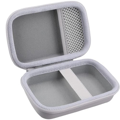 for JBL Go 5/4/3 Ultra Portable Speaker Hard Travel Case, White | Protective Storage Bag with Mesh Pocket & Hand Strap, Shockproof EVA Carrying Box, Soft Lining - color: White Case