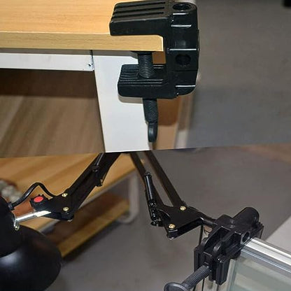 3 Pack Desk Lamp Swing Arm Clamp Replacement Clip Non-Marring Plastic Bracket Stand Base Holder for Desktop Architect Adjustable Gooseneck Table Lamp LED Light Microphone Camera Scissor Arms