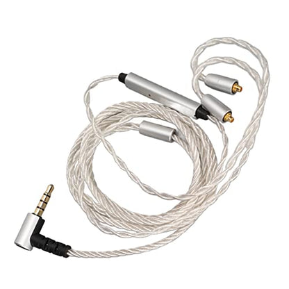 Earphone Wired Replacement Upgrade Cable,Silver Plated Copper 184 Core Headphone Upgrade Cable,Suitable for MMCX Interface Headphones SE846 SE535