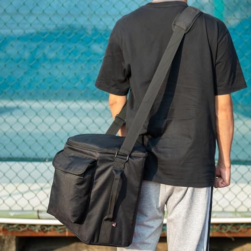 Travel Carrying Case for Bose S1 Pro/Bose S1 Pro+, Slip Cover Case with Shoulder Strap &Accessory Pocket, Portable Carry Bag Holder w Handle Strap for Bose Speaker (Black)
