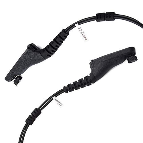 HYS Surveillance 2 Way Radio Earpiece Acoustic Coil Ear Tube Headset for Motorola XPR 6000 XPR6500 XPR6550 XPR 7000 XPR 7550 XiR-P8200 XiR-P8268 Walkie Talkie - color: Black