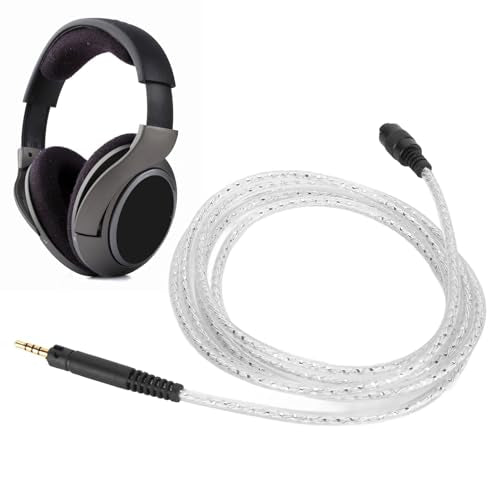 Silver Plated Detachable Headphone Replacement Cable with 2.5mm, 3.5mm, 4.4mm Plugs for HD518 HD558 HD598 HD569 HD579 HD599 — Lossless Sound, TPE Jacket, Gold - Plated C