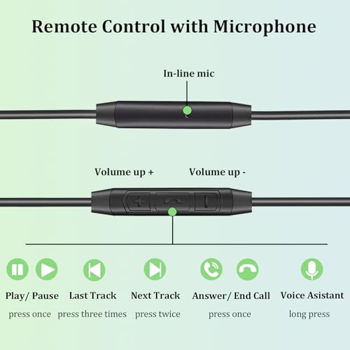 3.5mm to 2.5mm Audio Cable for JBL Headphones, Replacement Aux Cord | Compatible with JBL Tune 760NC 750BTNC 710BT 700BT 660NC Live 660NC 650BTNC 500BT E45BT E55BT, in-line Mic, Volume Control