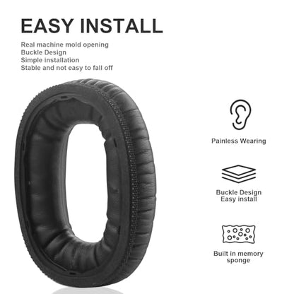 Ear Pads Replacement Ear Cushions Compatible with Marshall Monitor II Active Noise Canceling Over-Ear Bluetooth Headphone Softer Protein Leather High-Density Memory Foam Earpads Ear Cups Cover - Black