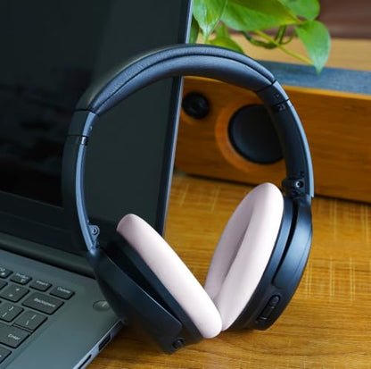 GEVO Premium Replacement Ear Pads for Bose QC35 & QC35ii Headphones - Pink | Fits QuietComfort 35 & 35ii / SoundLink 1&2 AE（Over-Ear）- Soft Protein Leather · Adaptive Memory Foam and Extra Durable - color: Petal Pink
